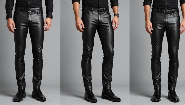 Adoptez un look audacieux avec le pantalon simili cuir homme